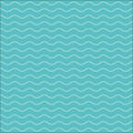 Wave pattern or water texture. Seamless wavy line pattern. Vector illustration Royalty Free Stock Photo